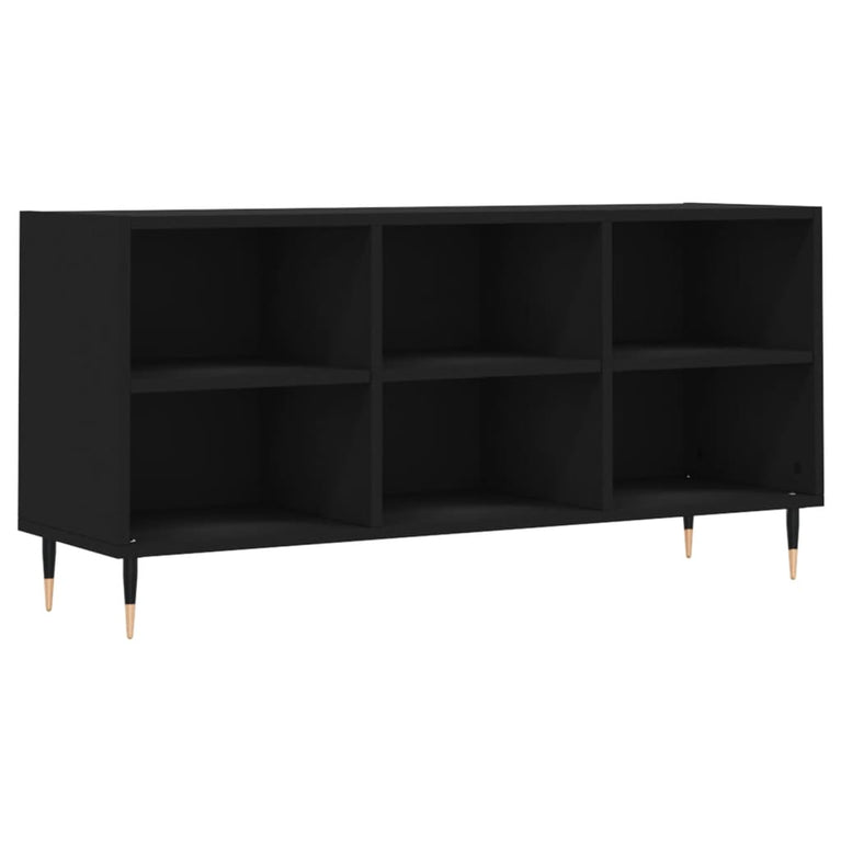 Tv-meubel 103,5x30x50 cm bewerkt hout zwart MeubelReus