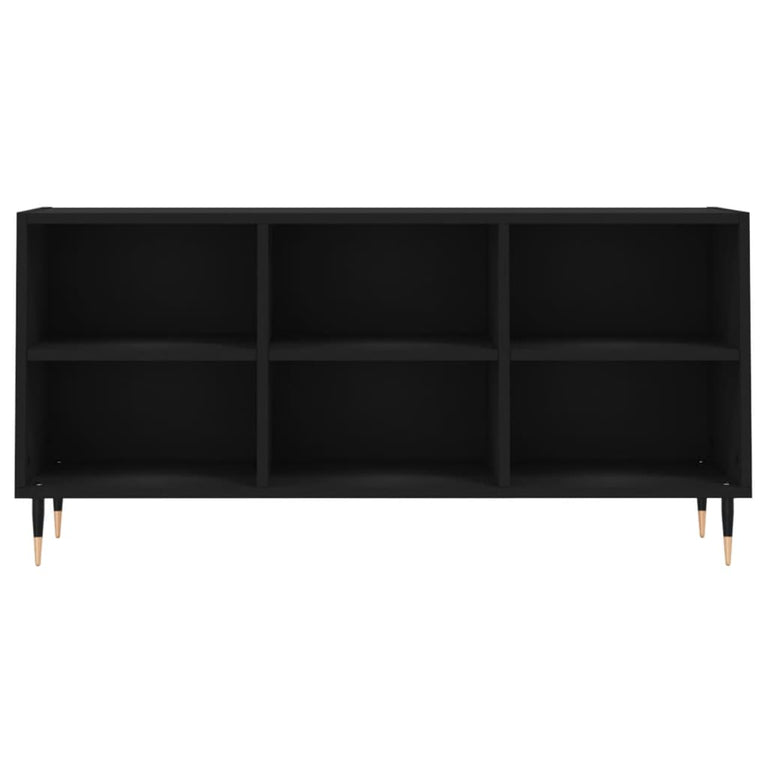Tv-meubel 103,5x30x50 cm bewerkt hout zwart MeubelReus