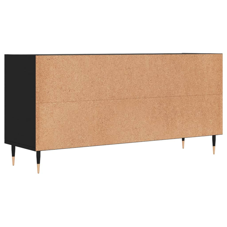 Tv-meubel 103,5x30x50 cm bewerkt hout zwart MeubelReus