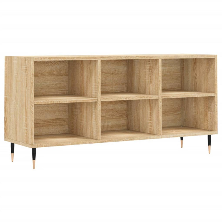 Tv-meubel 103,5x30x50 cm bewerkt hout sonoma eikenkleurig MeubelReus