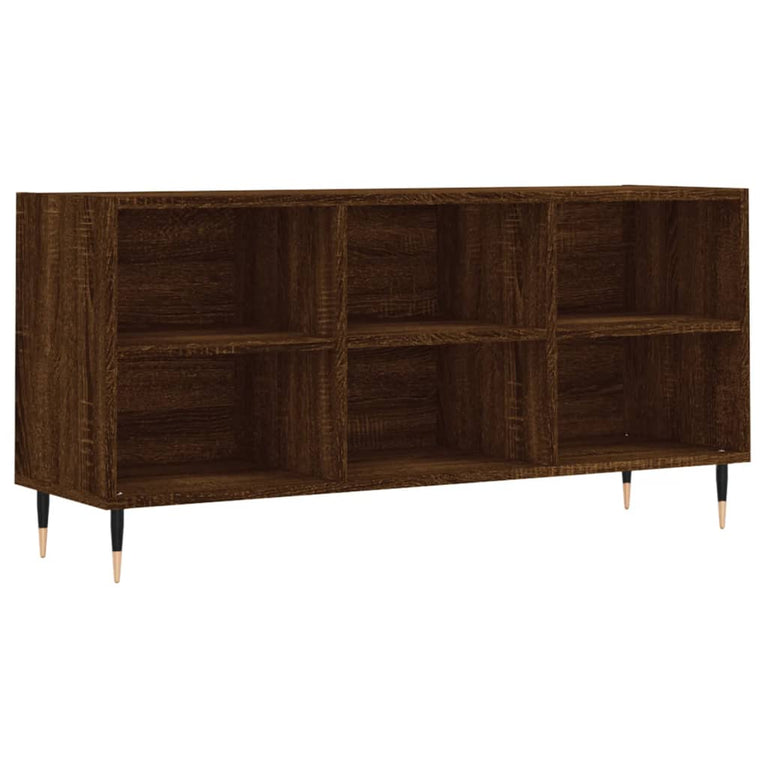Tv-meubel 103,5x30x50 cm bewerkt hout bruin eikenkleur MeubelReus