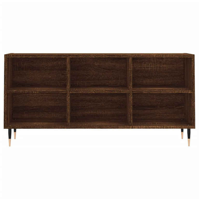 Tv-meubel 103,5x30x50 cm bewerkt hout bruin eikenkleur MeubelReus