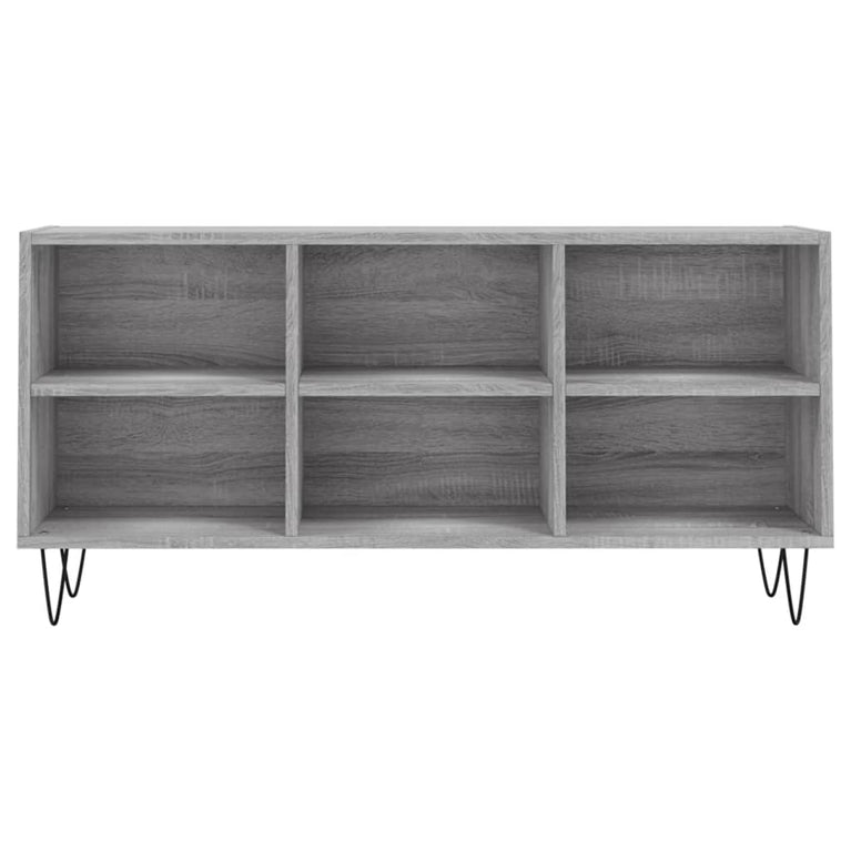 Tv-meubel 103,5x30x50 cm bewerkt hout grijs sonoma eikenkleurig MeubelReus
