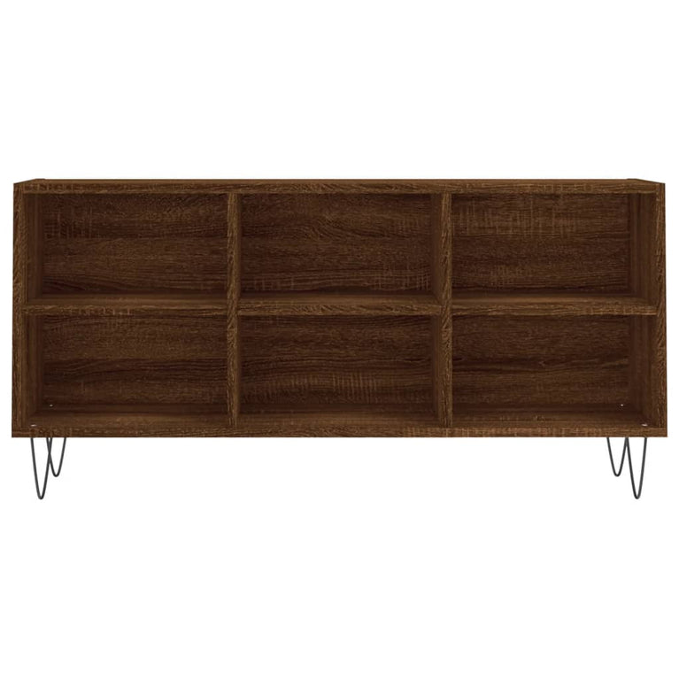 Tv-meubel 103,5x30x50 cm bewerkt hout bruin eikenkleur MeubelReus