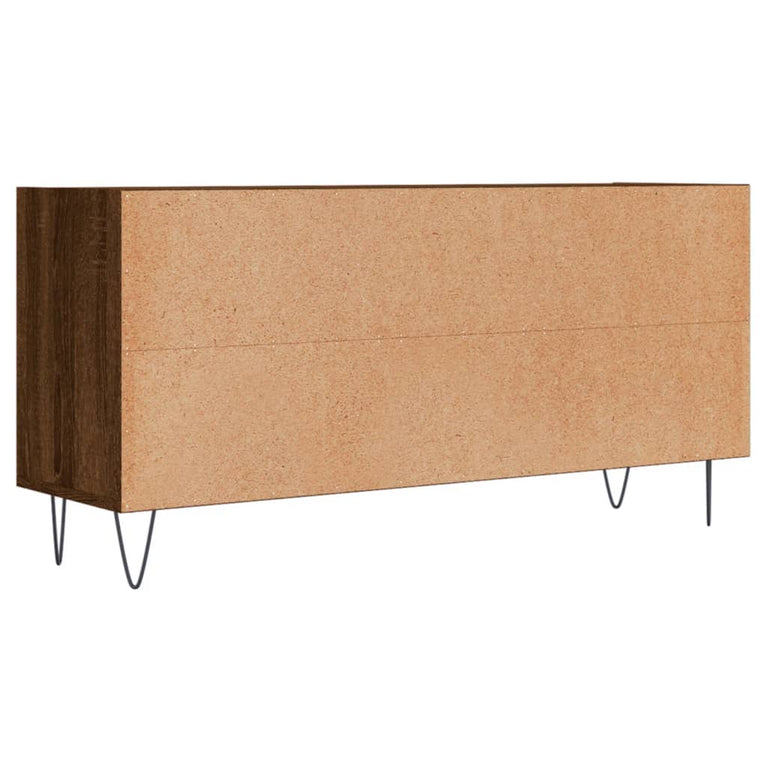 Tv-meubel 103,5x30x50 cm bewerkt hout bruin eikenkleur MeubelReus