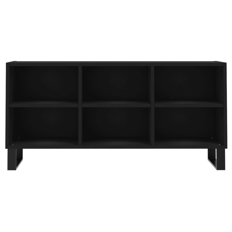 Tv-meubel 103,5x30x50 cm bewerkt hout zwart MeubelReus