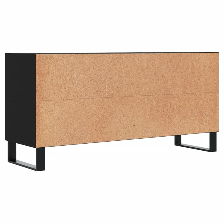 Tv-meubel 103,5x30x50 cm bewerkt hout zwart MeubelReus