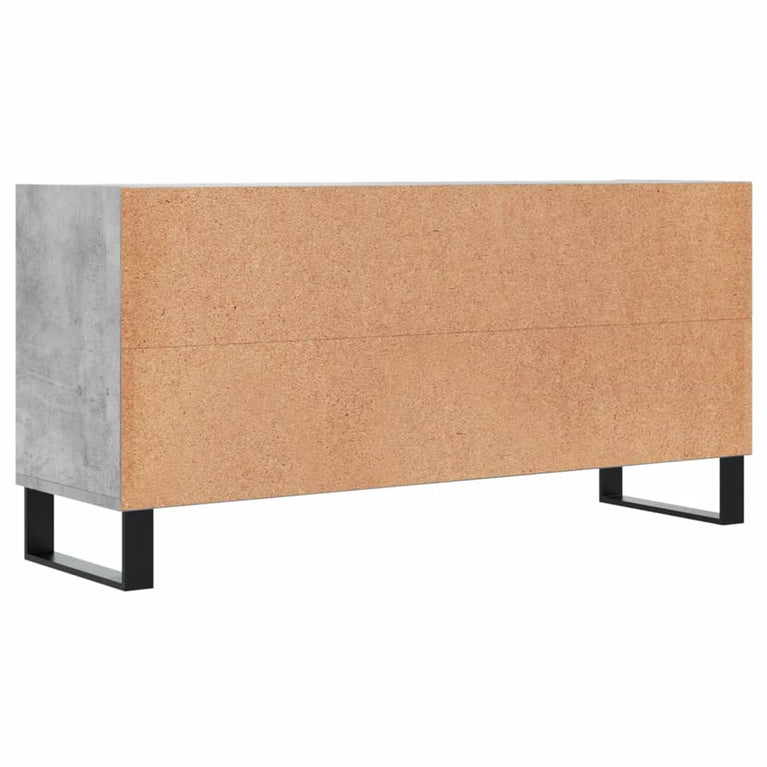 Tv-meubel 103,5x30x50 cm bewerkt hout betongrijs MeubelReus