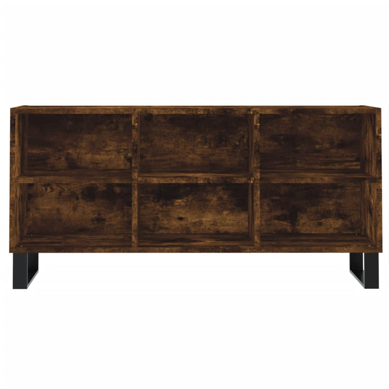 Tv-meubel 103,5x30x50 cm bewerkt hout gerookt eikenkleurig MeubelReus