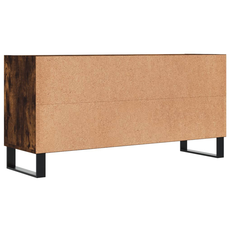 Tv-meubel 103,5x30x50 cm bewerkt hout gerookt eikenkleurig MeubelReus
