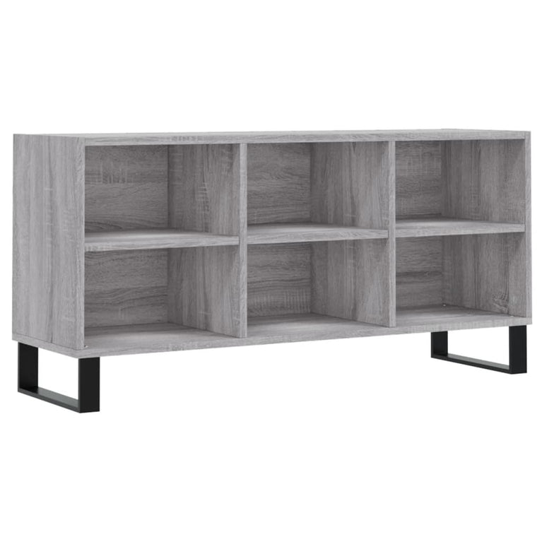 Tv-meubel 103,5x30x50 cm bewerkt hout grijs sonoma eikenkleurig MeubelReus