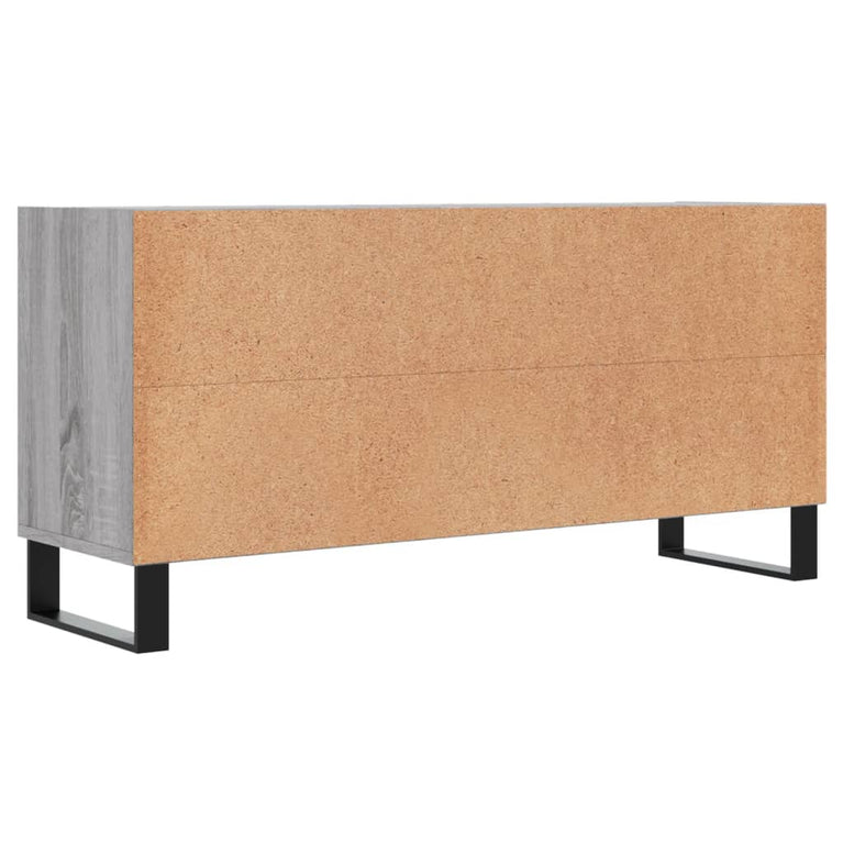Tv-meubel 103,5x30x50 cm bewerkt hout grijs sonoma eikenkleurig MeubelReus