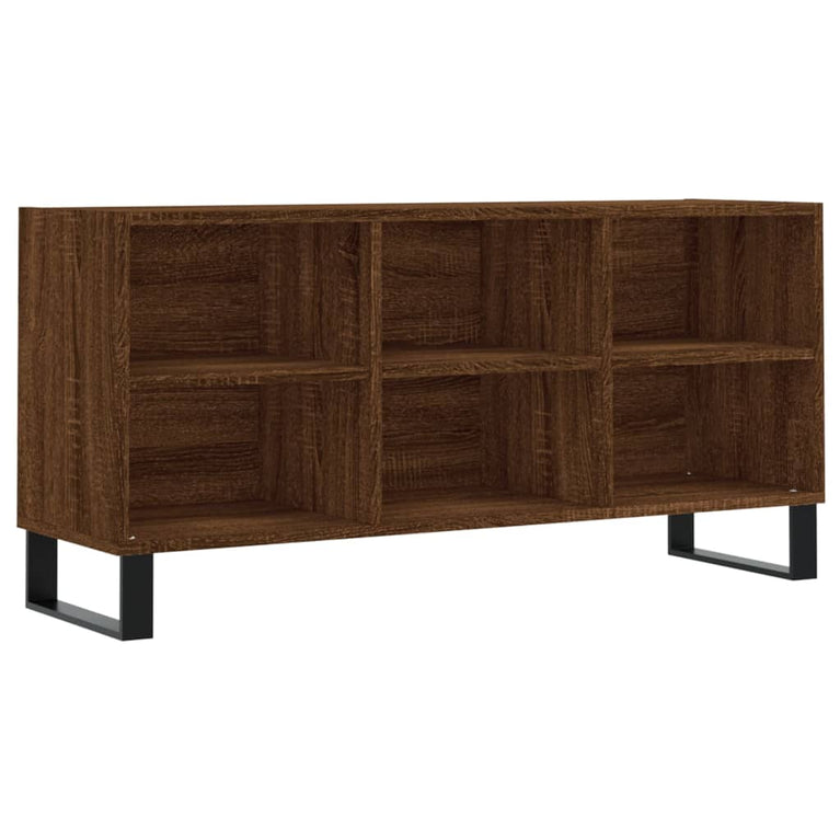 Tv-meubel 103,5x30x50 cm bewerkt hout bruin eikenkleur MeubelReus