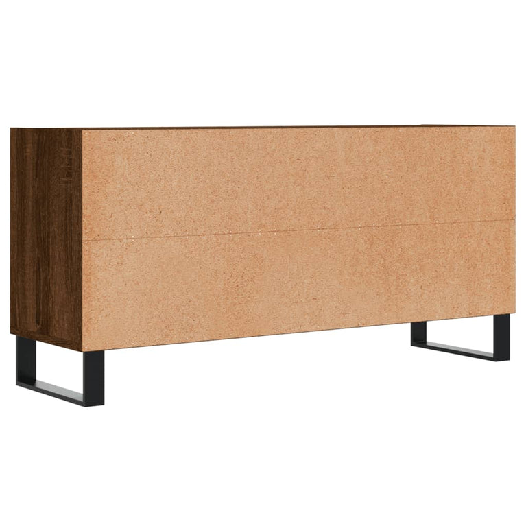 Tv-meubel 103,5x30x50 cm bewerkt hout bruin eikenkleur MeubelReus