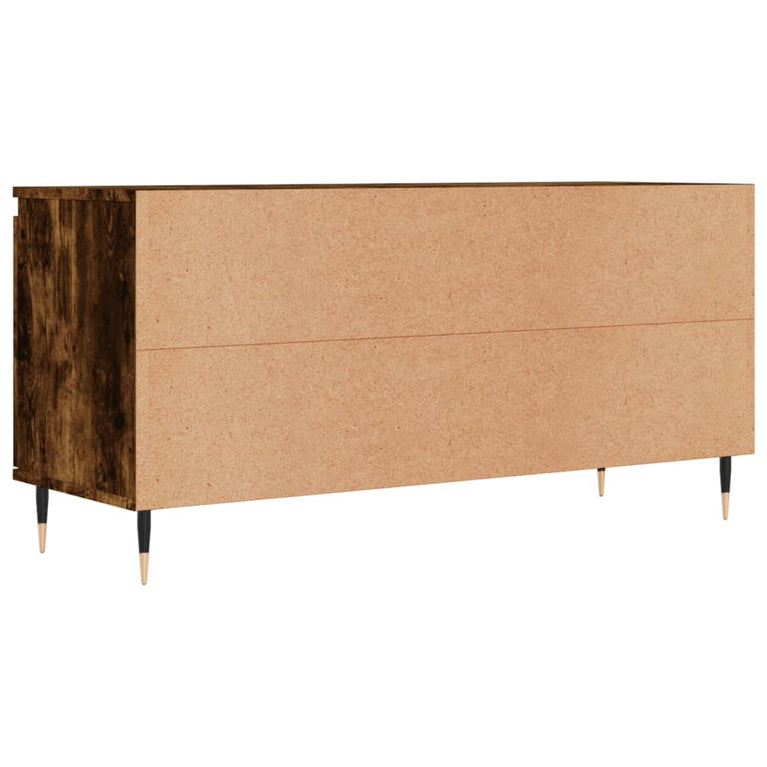 Tv-meubel 104x35x50 cm bewerkt hout gerookt eikenkleurig MeubelReus