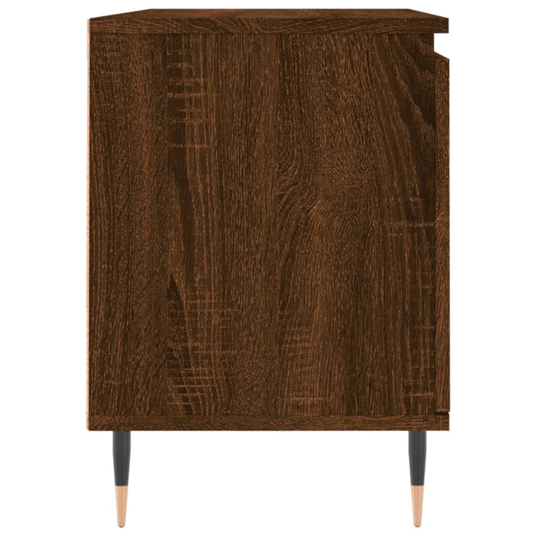 Tv-meubel 104x35x50 cm bewerkt hout bruin eikenkleur MeubelReus