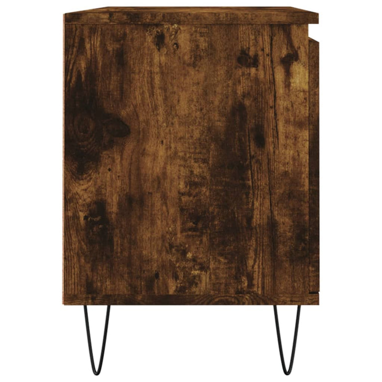 Tv-meubel 104x35x50 cm bewerkt hout gerookt eikenkleurig MeubelReus
