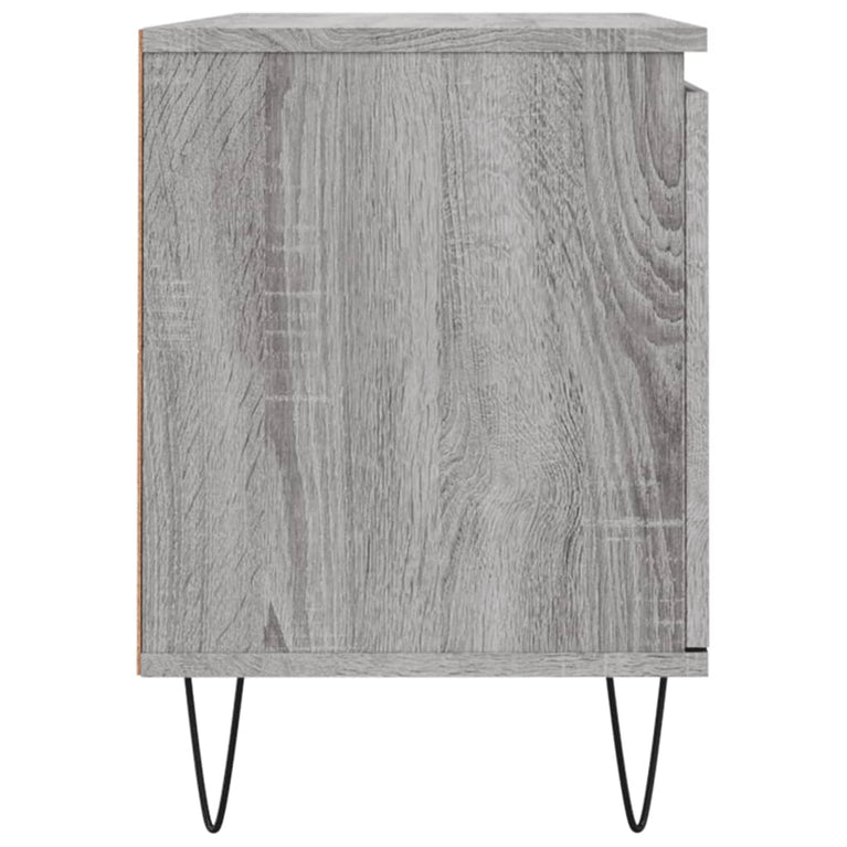 Tv-meubel 104x35x50 cm bewerkt hout grijs sonoma eikenkleurig MeubelReus