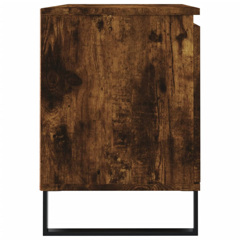 Tv-meubel 104x35x50 cm bewerkt hout gerookt eikenkleurig MeubelReus