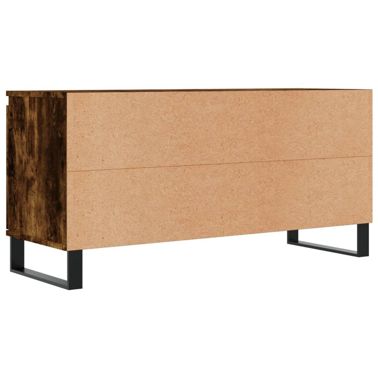 Tv-meubel 104x35x50 cm bewerkt hout gerookt eikenkleurig MeubelReus