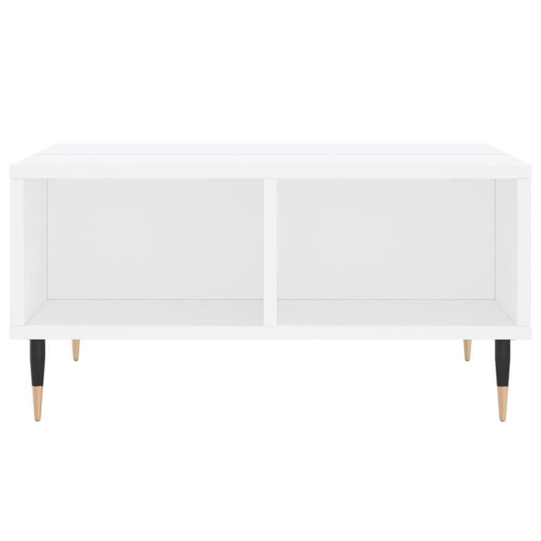 Salontafel 60x60x30 cm bewerkt hout wit MeubelReus