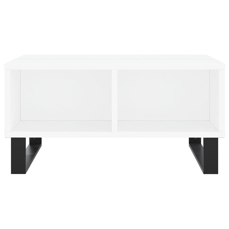 Salontafel 60x60x30 cm bewerkt hout wit MeubelReus