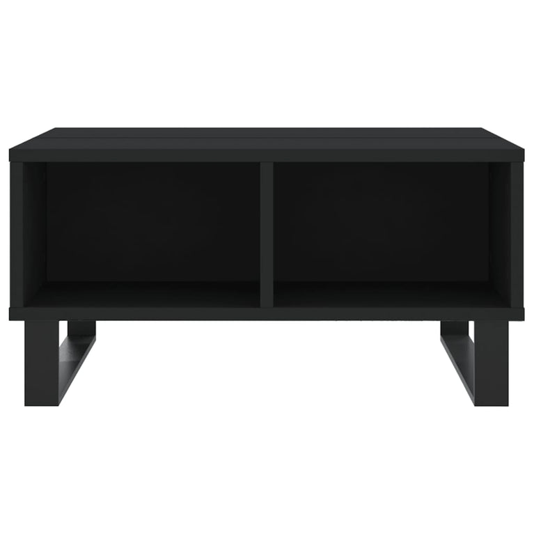 Salontafel 60x60x30 cm bewerkt hout zwart MeubelReus