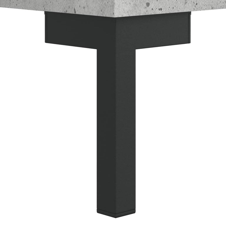 Nachtkastje 40x35x47,5 cm bewerkt hout betongrijs MeubelReus