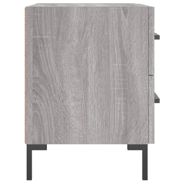 Nachtkastjes 2 st 40x35x47,5 cm bewerkt hout grijs sonoma eiken MeubelReus
