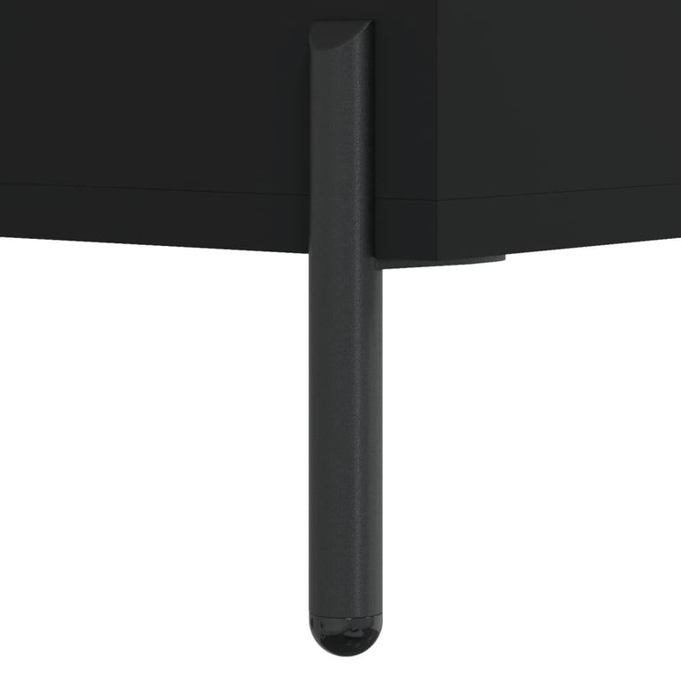 Nachtkastjes 2 st 40x35x47,5 cm bewerkt hout zwart MeubelReus