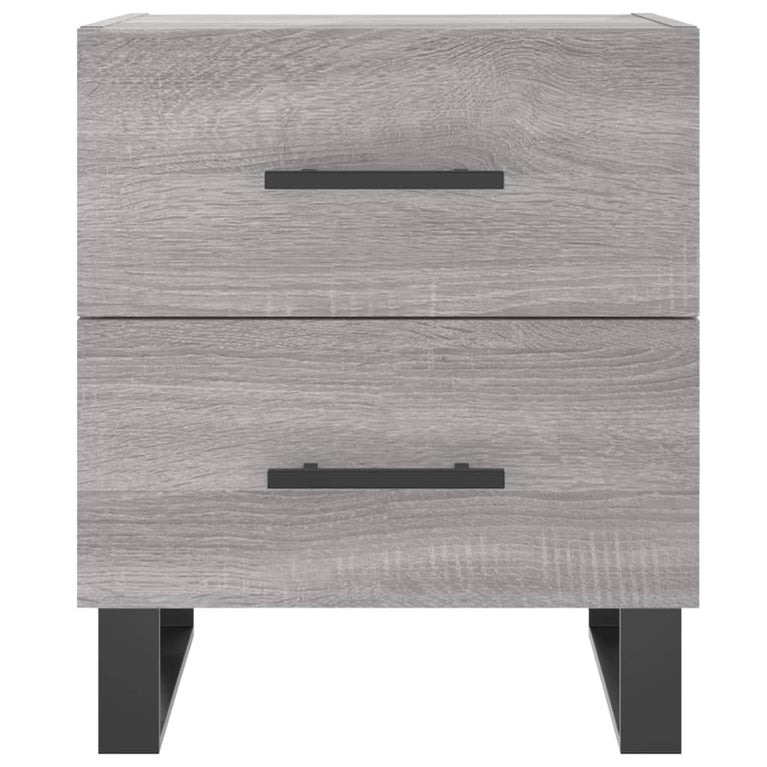 Nachtkastjes 2 st 40x35x47,5 cm bewerkt hout grijs sonoma eiken MeubelReus