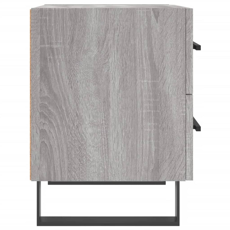 Nachtkastjes 2 st 40x35x47,5 cm bewerkt hout grijs sonoma eiken MeubelReus