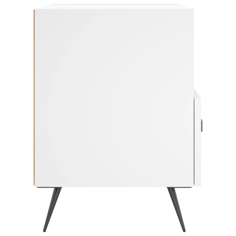 Nachtkastjes 2 st 40x35x47,5 cm bewerkt hout wit MeubelReus