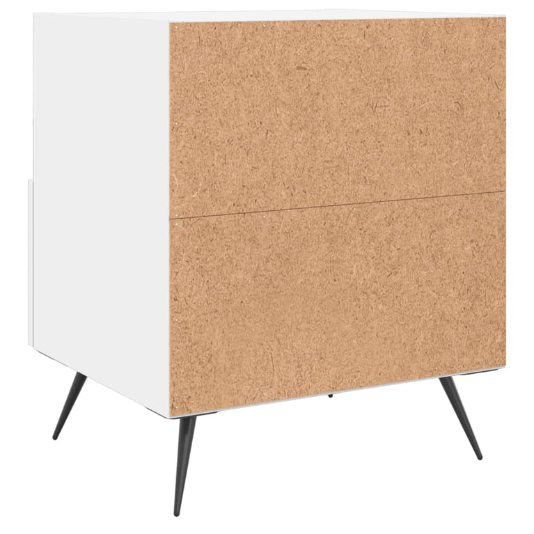 Nachtkastjes 2 st 40x35x47,5 cm bewerkt hout wit MeubelReus