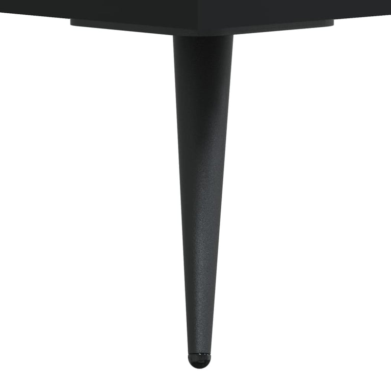 Nachtkastjes 2 st 40x35x47,5 cm bewerkt hout zwart MeubelReus