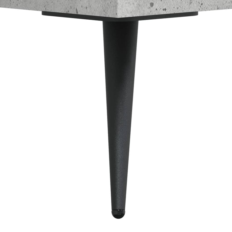 Nachtkastje 40x35x47,5 cm bewerkt hout betongrijs MeubelReus
