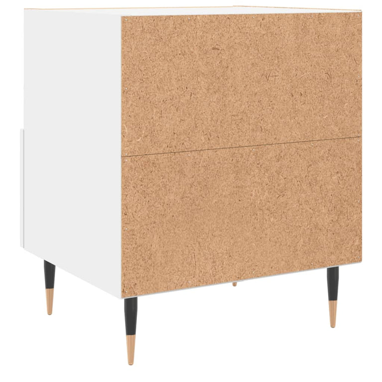 Nachtkastjes 2 st 40x35x47,5 cm bewerkt hout wit MeubelReus