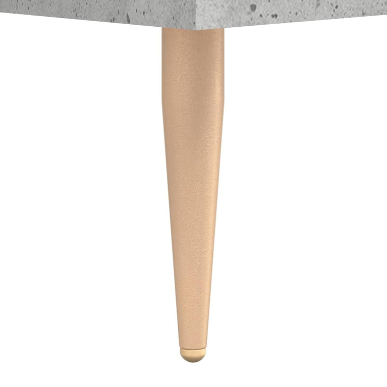 Nachtkastje 40x35x47,5 cm bewerkt hout betongrijs MeubelReus