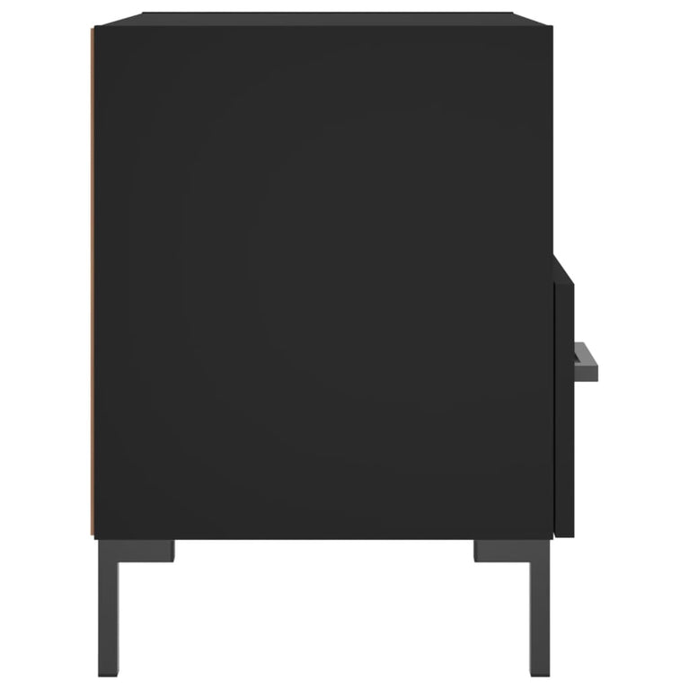 Nachtkastjes 2 st 40x35x47,5 cm bewerkt hout zwart MeubelReus