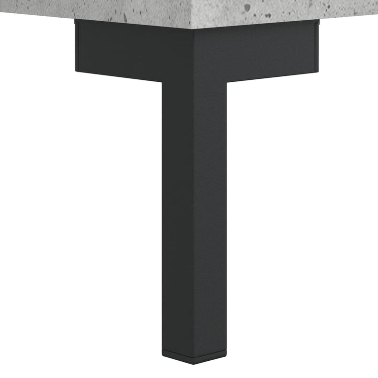 Nachtkastje 40x35x47,5 cm bewerkt hout betongrijs MeubelReus