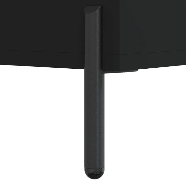 Nachtkastjes 2 st 40x35x47,5 cm bewerkt hout zwart MeubelReus