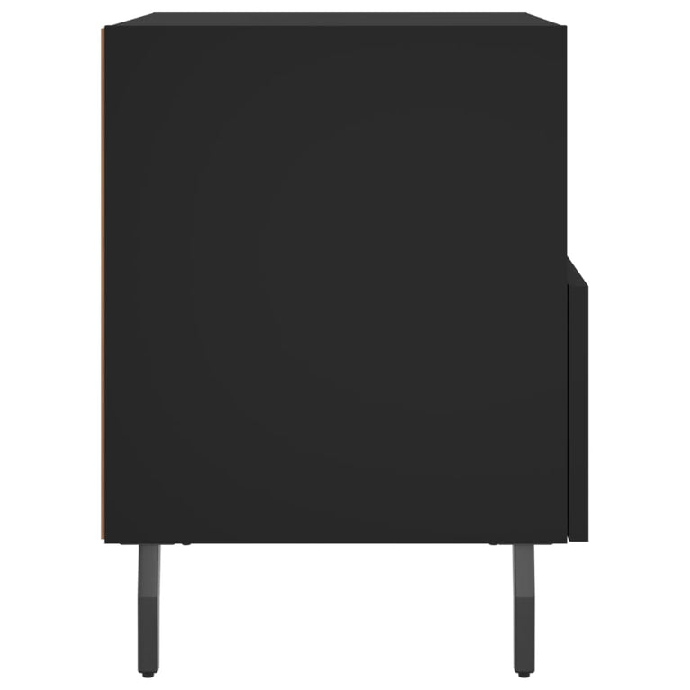 Nachtkastjes 2 st 40x35x47,5 cm bewerkt hout zwart MeubelReus