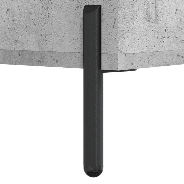 Nachtkastje 40x35x47,5 cm bewerkt hout betongrijs MeubelReus