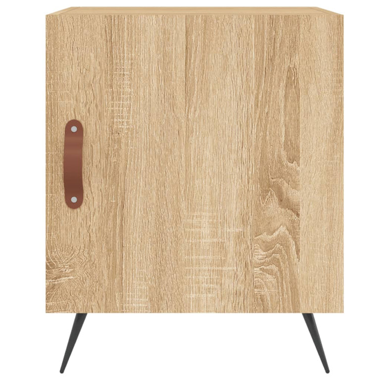 Nachtkastjes 2 st 40x40x50 cm bewerkt hout sonoma eikenkleurig MeubelReus