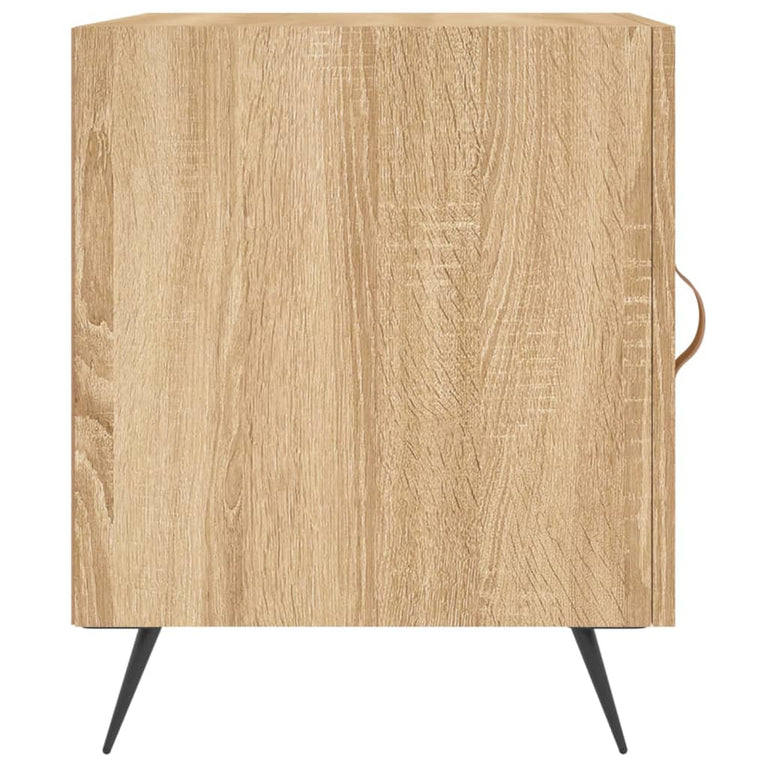 Nachtkastjes 2 st 40x40x50 cm bewerkt hout sonoma eikenkleurig MeubelReus