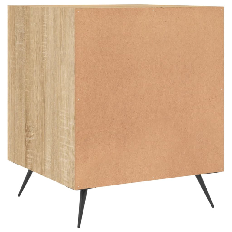Nachtkastjes 2 st 40x40x50 cm bewerkt hout sonoma eikenkleurig MeubelReus