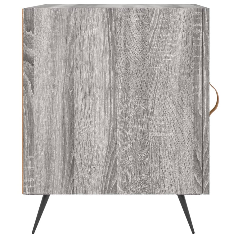 Nachtkastjes 2 st 40x40x50 cm bewerkt hout grijs sonoma eiken MeubelReus