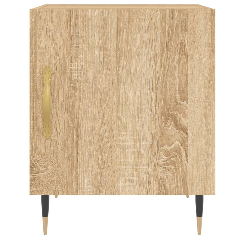 Nachtkastjes 2 st 40x40x50 cm bewerkt hout sonoma eikenkleurig MeubelReus