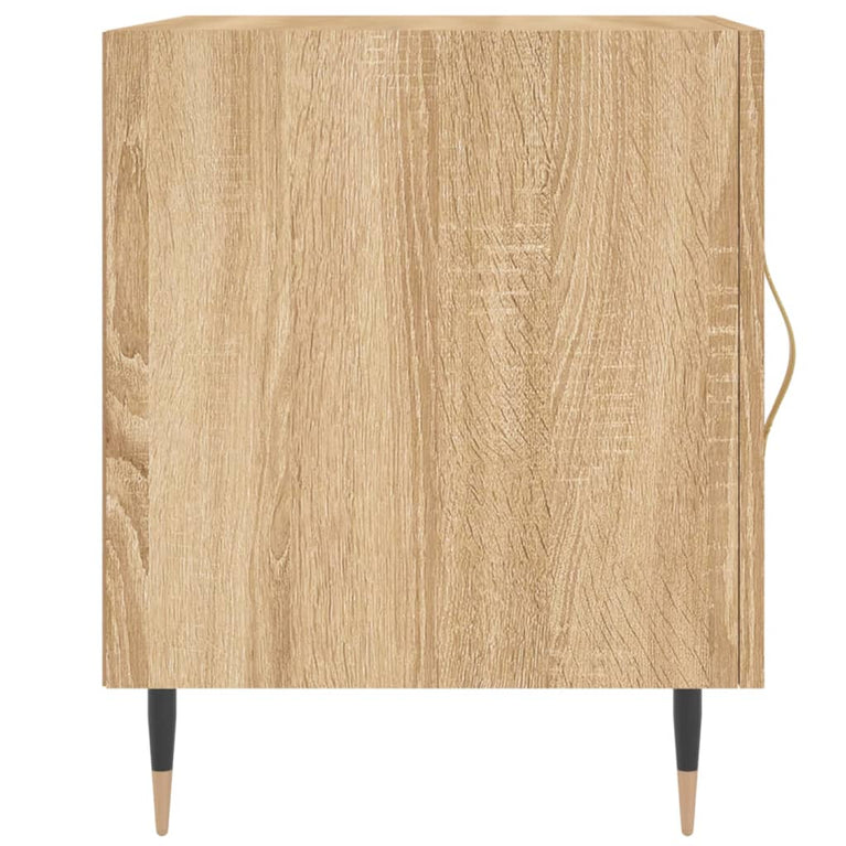 Nachtkastjes 2 st 40x40x50 cm bewerkt hout sonoma eikenkleurig MeubelReus