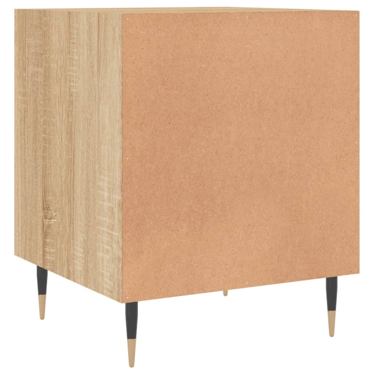 Nachtkastjes 2 st 40x40x50 cm bewerkt hout sonoma eikenkleurig MeubelReus